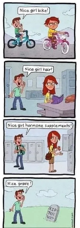 Nice Girl Compliment Comic