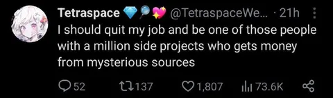 Mysterious Side Project Money