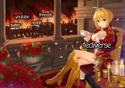 Fediverse Watching Social Media Burn