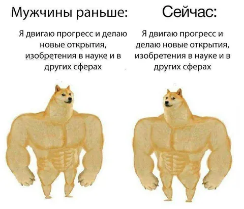 Мужчины раньше и сейчас