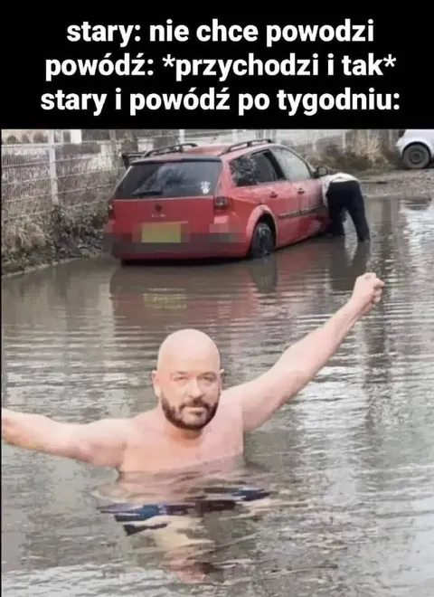 Stary i powódź po tygodniu