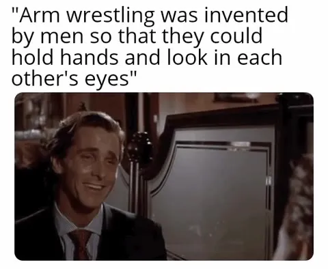Arm Wrestling Eye Contact