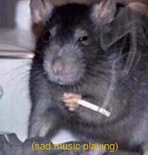 Sad Music Rat Smoking
