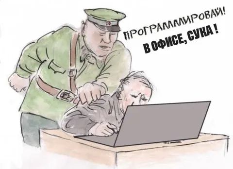 Программист в офисе