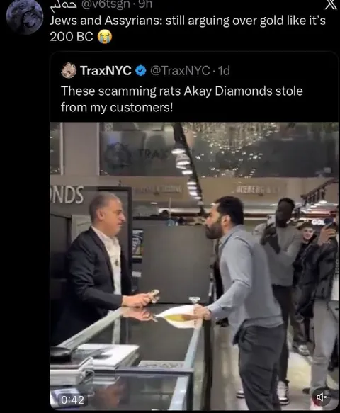 Jews and Assyrians Arguing Over Gold