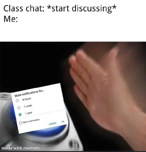 Class Chat Mute for a Year