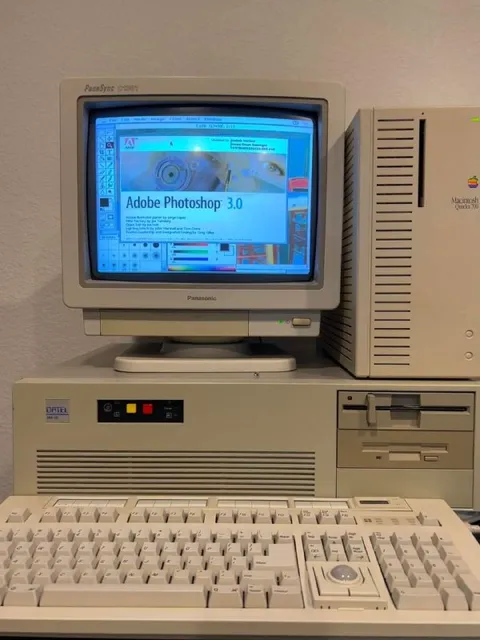 Adobe Photoshop 3.0 on Vintage Mac