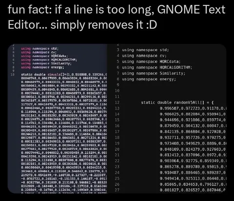 GNOME Text Editor Deletes Long Lines
