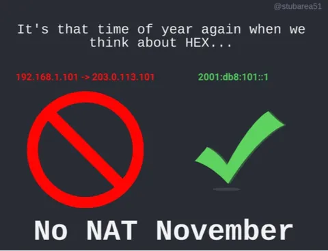 No NAT November IPv6 Meme