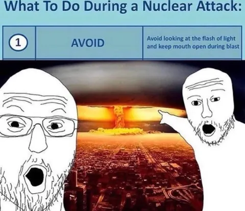 Wojaks Watch a Nuclear Explosion