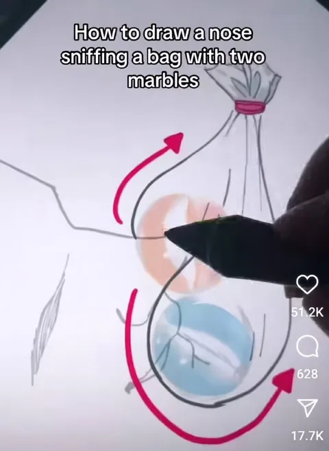 How to Draw a Nose Sniffing