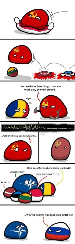 Soviet Countryball Steals Friends