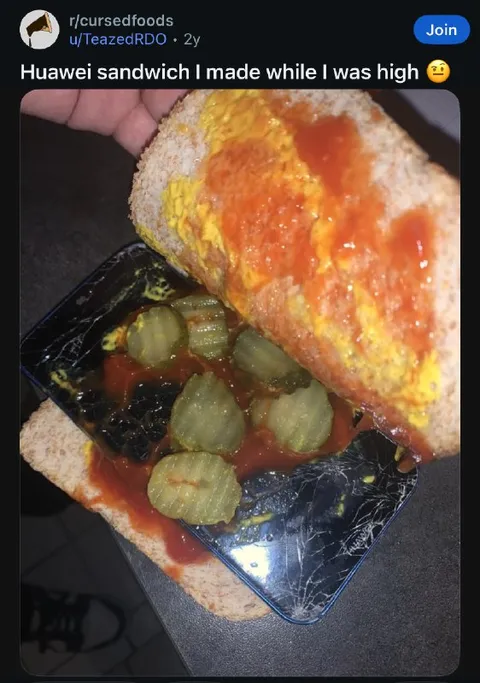 Huawei Sandwich Made While High