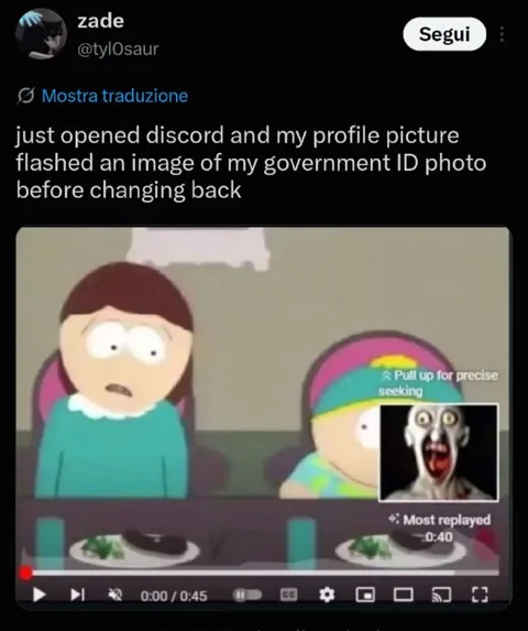 Discord Profile Picture Government ID Jump Scare