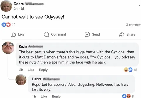 Facebook Spoiler About Odysseus