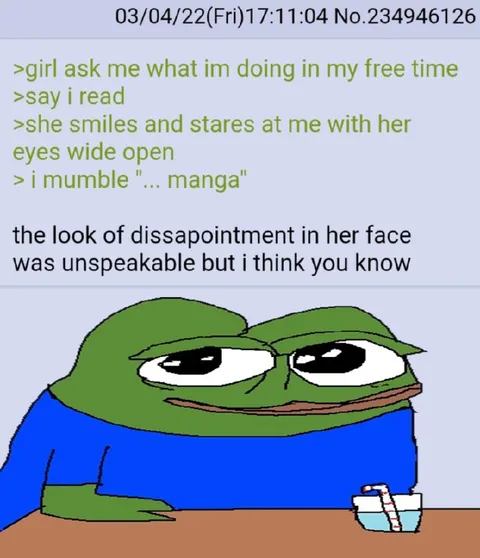 Manga Reader Disappoints Girl