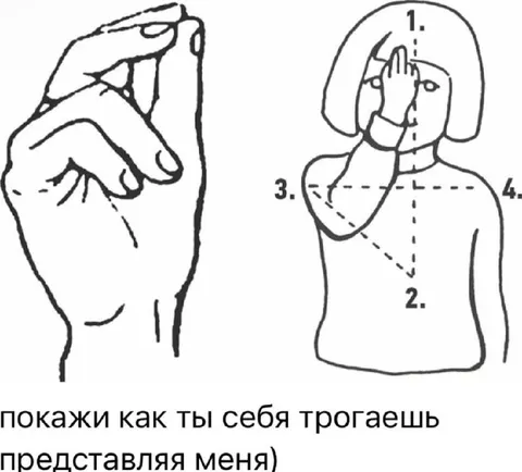 Покажи как себя трогаешь