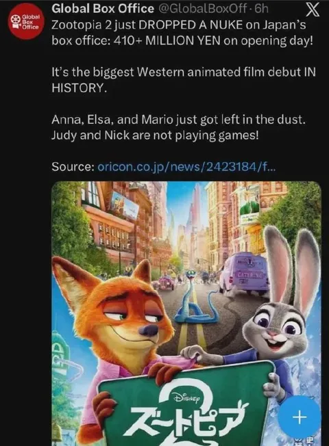 Zootopia 2 Box Office Explosion