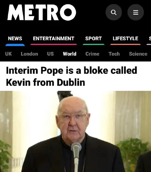 Interim Pope Kevin from Dublin