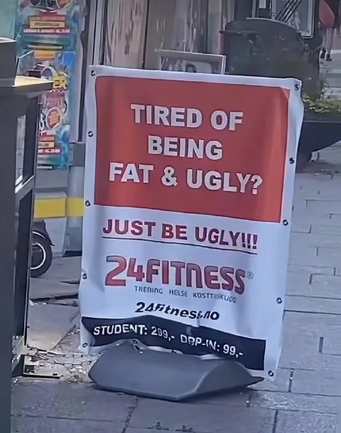 Tired of Being Fat and Ugly