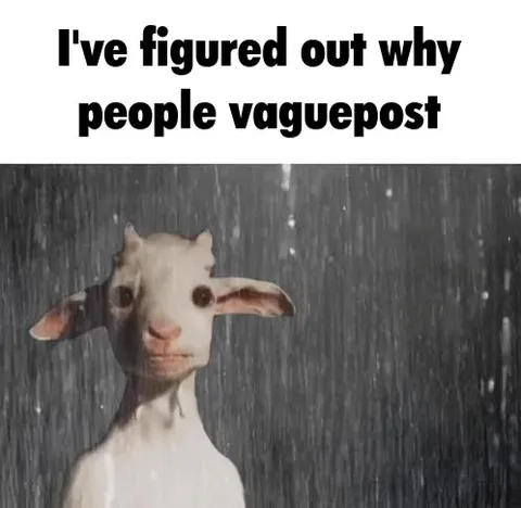 Why People Vaguepost