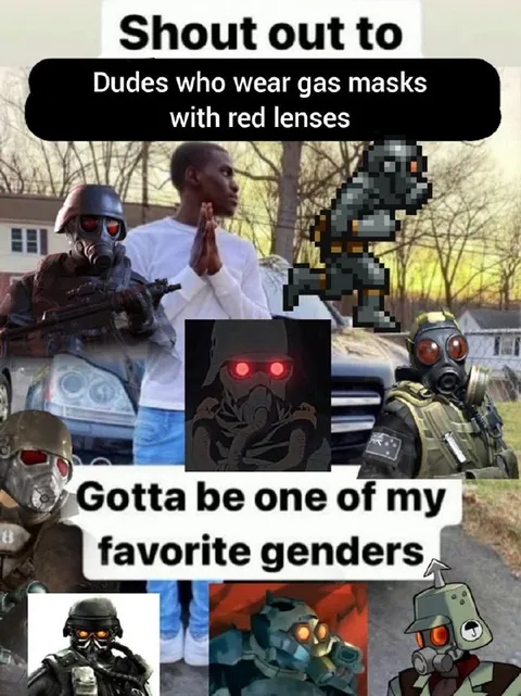 Gas Mask Red Lens Gender