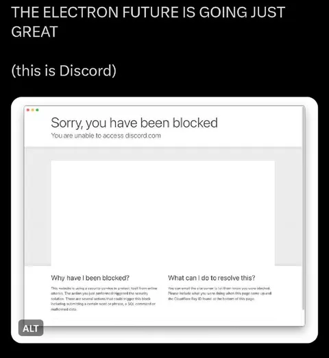 The Electron Future Is Going Great