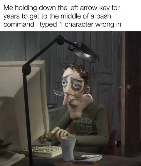 Holding Down the Left Arrow