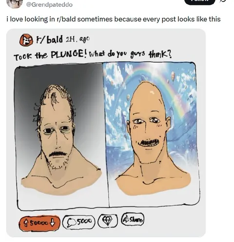 Every Bald Post Looks Like This