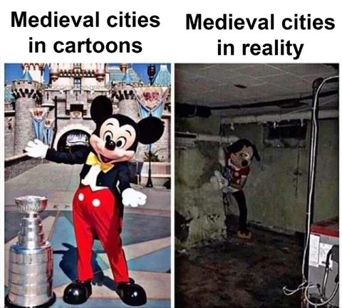 Medieval Cities: Cartoon vs Reality
