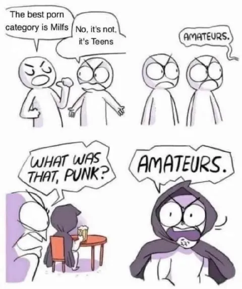 Amateurs Argue About Porn Categories
