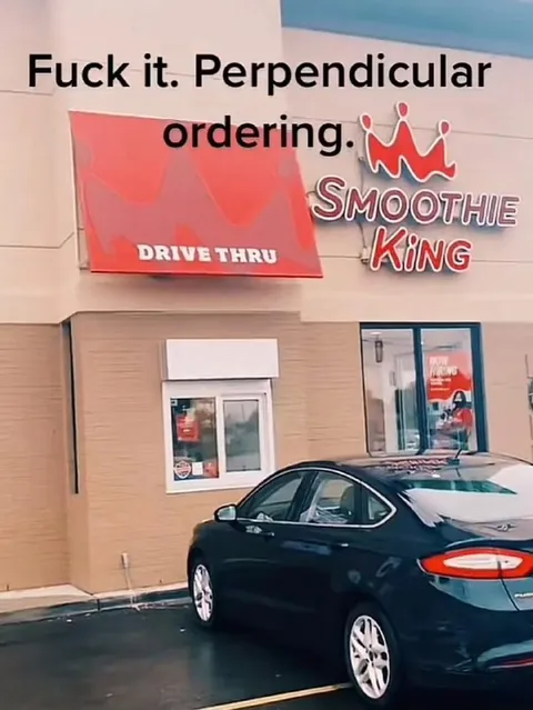 Perpendicular Drive-Thru Ordering