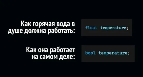 Горячая вода как булево значение