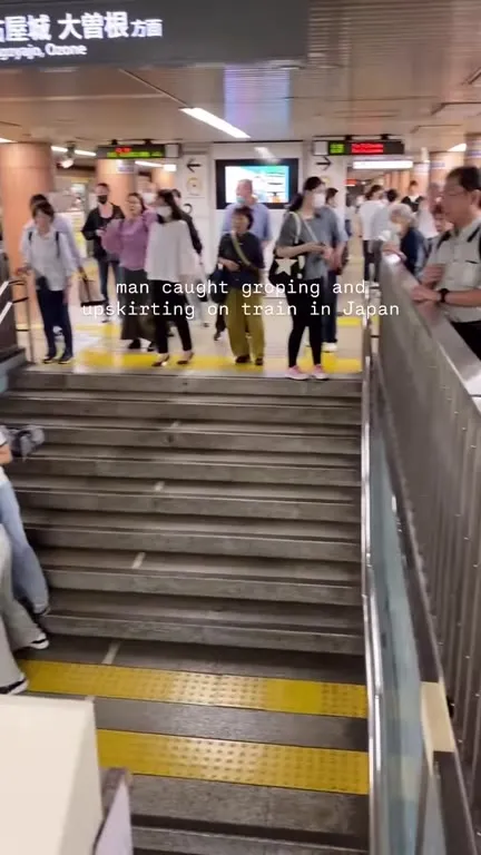 Man caught grouping and upskirting