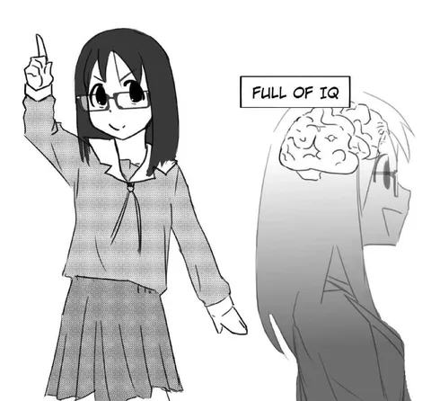Full of IQ Anime Girl