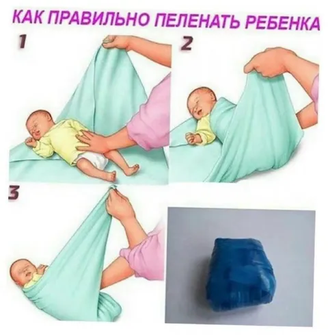 Как правильно пеленать ребенка