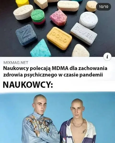 Naukowcy polecają MDMA