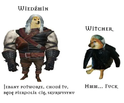 Wiedźmin kontra potwór