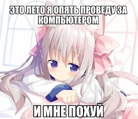 Лето за компьютером и мне похуй