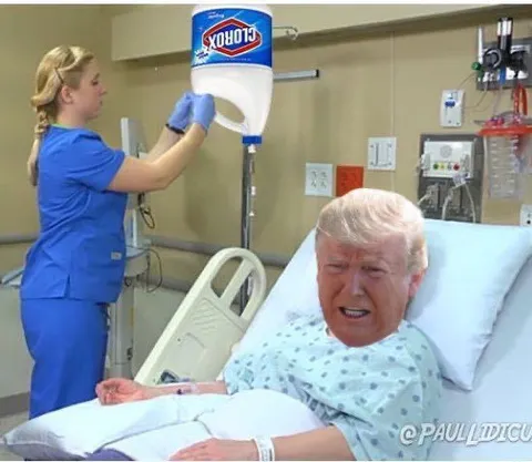 Трамп в больнице с ХОХОЛОМ