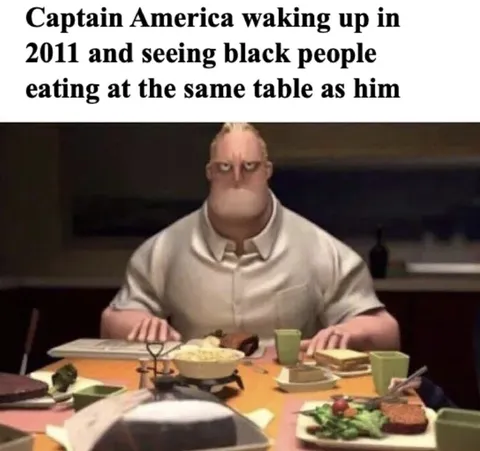 Captain America Sees Black People
