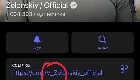 Странная ссылка Зеленского