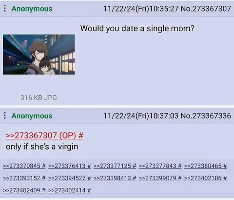 Single Mom Virginity Joke