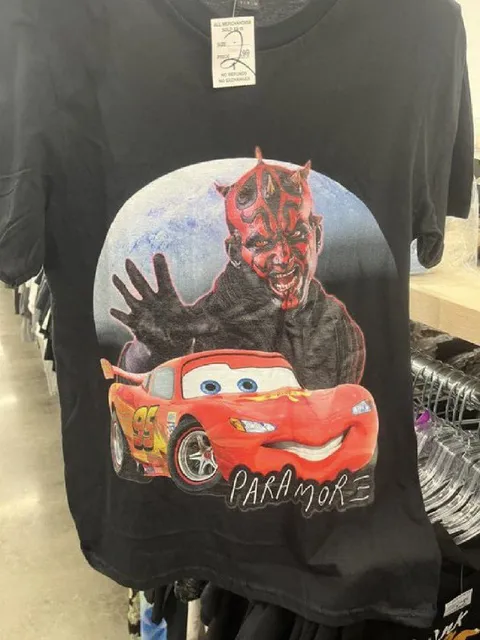 Darth Maul Behind Lightning McQueen