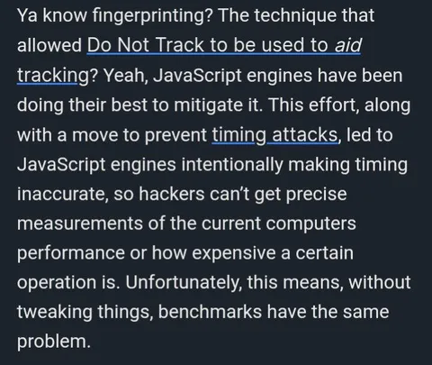 JavaScript Timing Attack Benchmarks