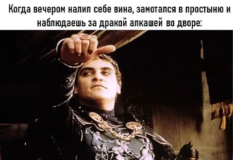 Наблюдаешь за алкашами во дворе