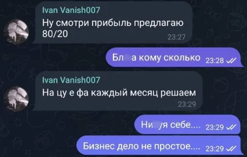 Прибыль предлагаю 80/20