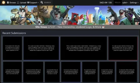 FurAffinity Restricted Video Wall