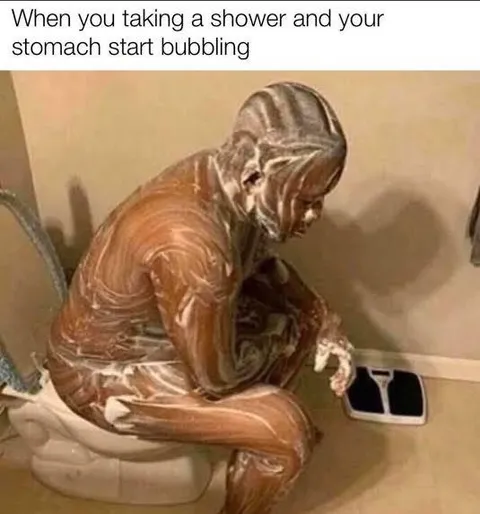 Shower Stomach Bubbles