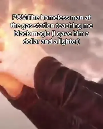 Homeless Man Teaches Black Magic